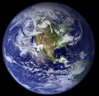 Gambar: Bumi (earth) merupakan planet ketiga terdekat dari matahari. Foto: Nasa/JPL