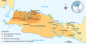 Peta Kerajaan Tarumanegara