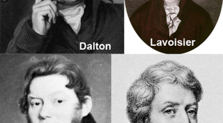 Gambar Dalton, Lavoisier, Berzelius dan Dulong