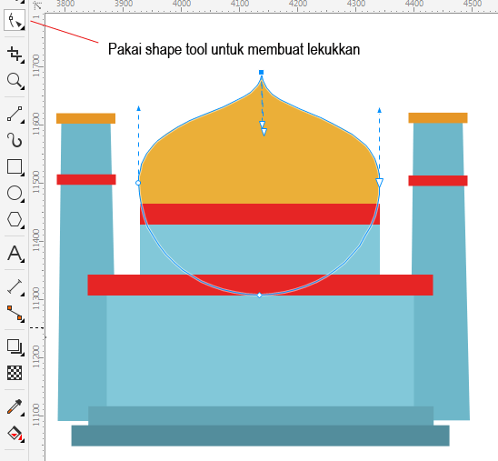 Cara Membuat Gambar Kartun Masjid Sederhana  Siswapedia
